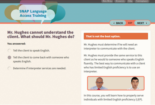 “SNAP Language Access” eLearning