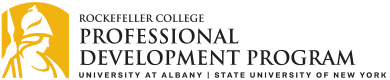 Logo: The Professional Development Program, Rockefeller College, University at Albany, State University of New York